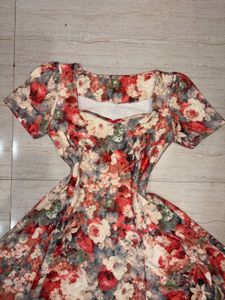 Floral Print Midi Dress