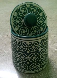 Decorative Ceramic Jar with Lid
