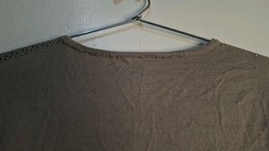 Stylish Women's Knit Top with Embellishments