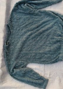 Cozy fur Cable Knit Pajama Set