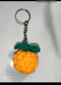 Handmade Crochet Pineapple Keychain