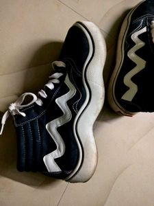 Price Drop Black High-Top Sneakers