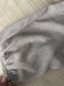 Grey Textured Long Sleeve Top
