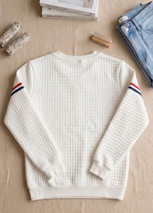 Quilted "Shine" Sweatshirt