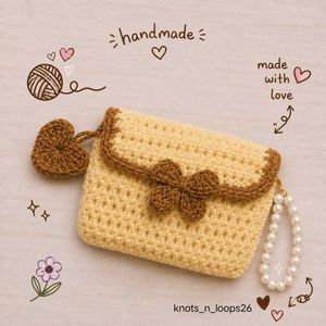 Handmade Crochet  Pouches🪡🧶🎀