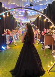 Elegant Black Sequined Gown