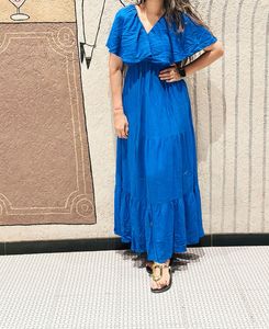 Blue Tiered Maxi Dress❤️