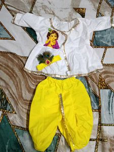 Kids Krishna Costume Set