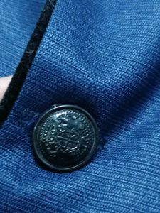 Classic Navy Blue Nehru Jacket