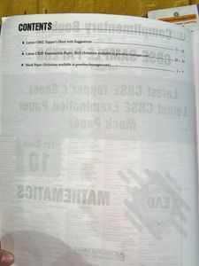 CBSE Mathematics Sample Papers for Class 10