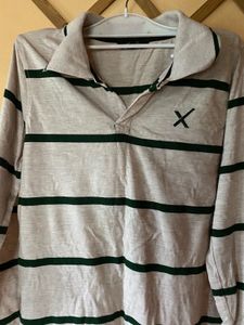 Unisex Striped Polo Shirt