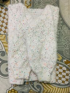 Cute Patterned Fuzzy Knit Sweater
