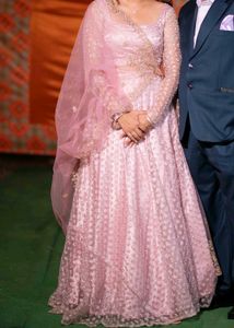 Elegant Pink Embroidered Lehenga Choli