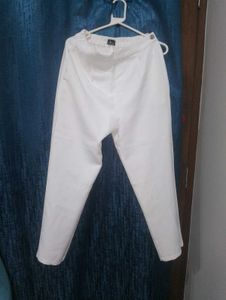 Chic White Sequin Blazer &amp; Pant Set