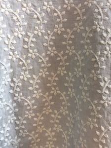 White Embroidery Kurthi Never Used