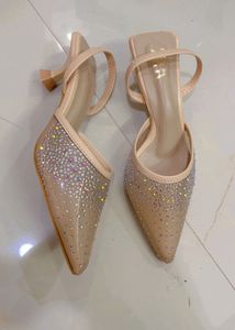 Sparkly Pointed Toe Heels