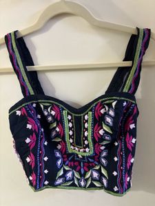 *RARE FIND* Embroidered Crop Top