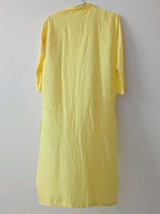 New Yellow Embroidered Kurta set