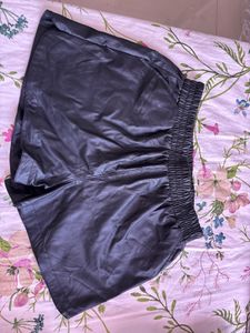 Faux Leather High Waisted Shorts