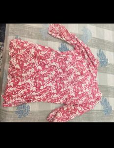 Pink Floral Print Kurta