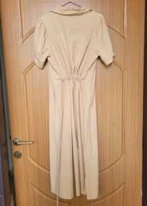 Casual Button-Up Midi Dress