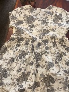 Vintage Floral Print Dress