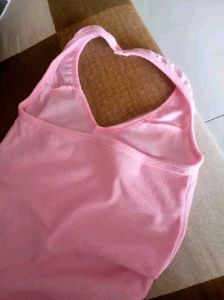 Both Cute tops Ruched Strapless Pink