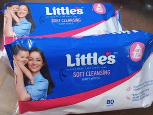 Little's Soft Cleansing Baby Wipes - Combo Of 2