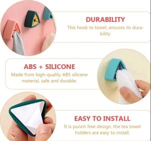 Silicon Self Adhesive Wall Towel Hanger