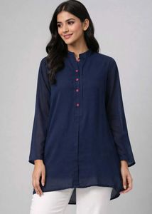 Navy Blue Tunic Top
