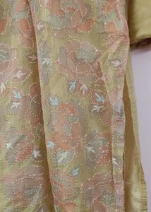 ✨ Elegant Organza Embroidered 3-Piece Suit ✨