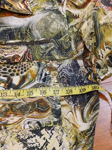 Unique Abstract Print Long-Sleeve Shirt