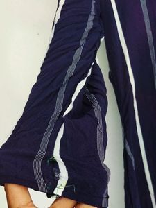 Navy Blue Stripe Kurta