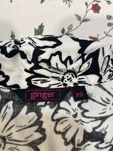 Floral Print Open Front Top
