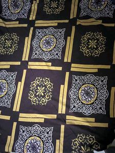 Elegant Brown&amp;Gold Medallion Double Bed Sheet Set