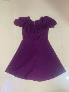 Mini purple dress