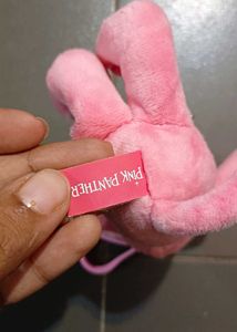 Pink Panther Plush Keychain