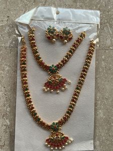 Ethnic Indian Necklace & Earring Set