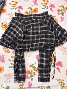 Checked Crop Top
