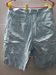 beneton Light Blue Casual Shorts