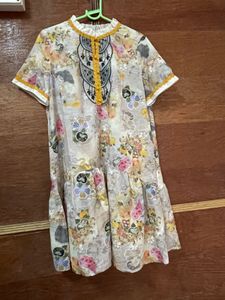 Bohemian Floral Print Tiered Dress