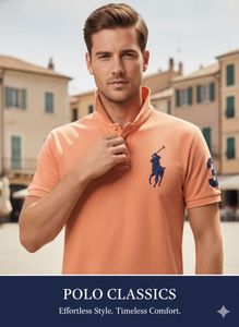Polo Classics Peach Numbered Shirt