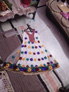 Elegant Floral Embroidered gown
