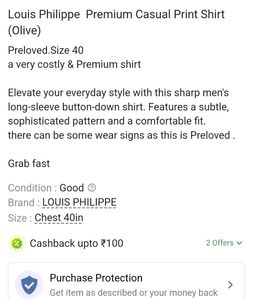 Louis Philippe Premium Casual Shirt