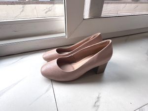 Beige mauve Comfort Heels