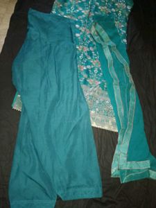 Teal Kurta Set with Dupatta
