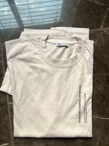 Zara off white T-shirt