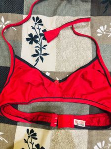 Red bra for women