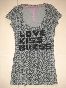 💎 Authentic GUESS Y2K Leopard Luxe Tunic Top