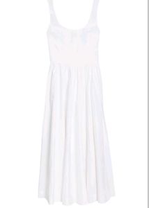 Classic White Midi Dress